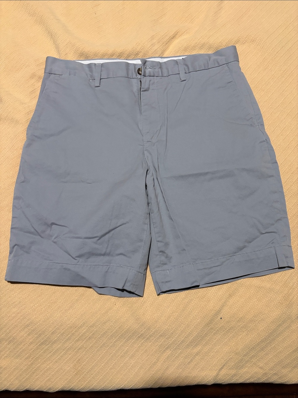 Polo by Ralph Lauren Light Blue Flat-Front Chino Shorts